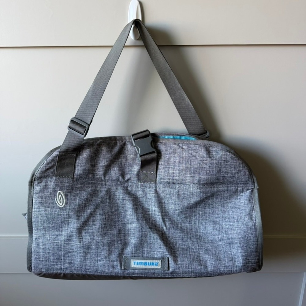 Timbuk2 Messenger Bag Grey Teal Laptop Crossbody‎ Commuter Shoulder Bag